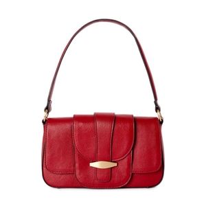 TIME and TRU Women's Shoulder Mia Red Handbag